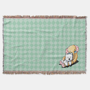 Vintage-Zirkus-Freund Westie-Wurfdecke Decke
