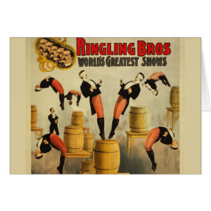 Vintage Zirkus Jahrmarktposter