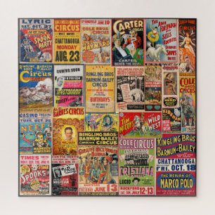 VINTAGE-ZIRKUS/SPUK/WILD WEST SHOW PLAKAT