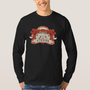 Vintage-Zirkusmitarbeiterabzeichen Zirkusaufführun T-Shirt