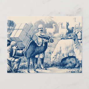 Vintage-Zirkusplakat von John Robinson Postkarte
