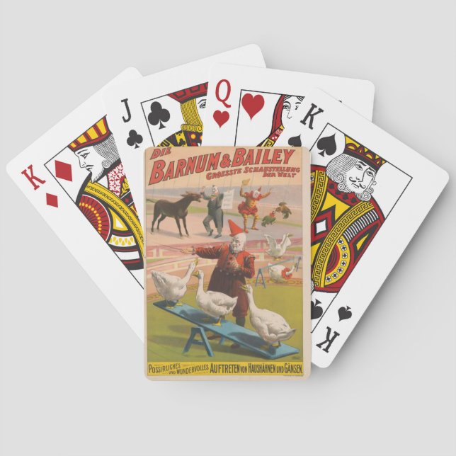 Vintage Zirkusspielkarten Spielkarten (Rückseite)