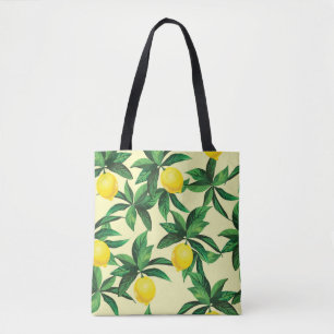 Vintage Zitrone, nahtlose, dekorative Muster Tasche