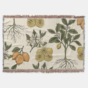 Vintage-Zitronenmuster Decke