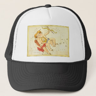 Vintage Zodiac Astrologie Gemini Zwillingskonstell Truckerkappe