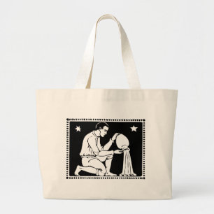 Vintage Zodiac Image Aquarius Sac fourre - tout