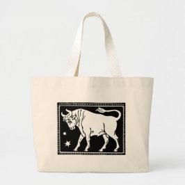 Vintage Zodiac Image Taurus Tasche