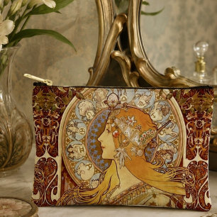 Vintage-Zodiak Art Nouveau Celestial Mucha Zubehörtasche