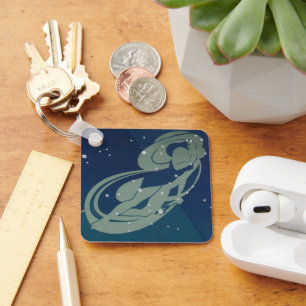 Vintage Zodiakastastrologie, Jungfernkonstellation Schlüsselanhänger