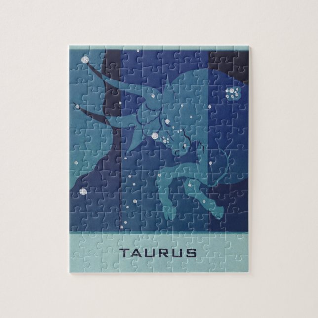 Vintage Zodiakastastrologie, Tauruskonstellation (Vertikal)