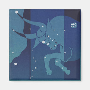 Vintage Zodiakastastrologie, Tauruskonstellation Magnet