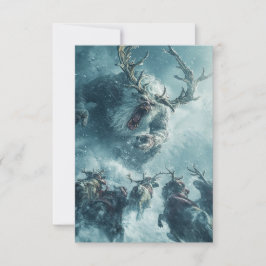 Vintage-Zombie-Eisdämon Karte