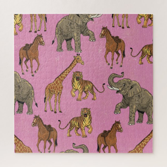 Vintage-Zoo-Tiere (Vertikal)