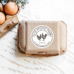 Vintage Zuchtbetriebe Etikett für frische Eier Runder Aufkleber<br><div class="desc">Vintage Roster- und Hühnerfarm Aufkleber für frische Eier</div>