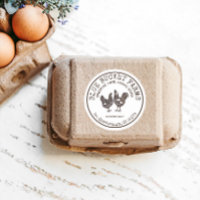 Vintage Zuchtbetriebe Etikett für frische Eier