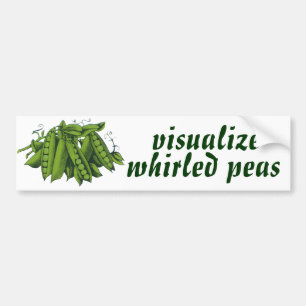 Vintage Zuckerschnellerbsen, gesundes Autoaufkleber