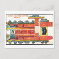 Vintage-Zug-Papier-Spielzeug--England