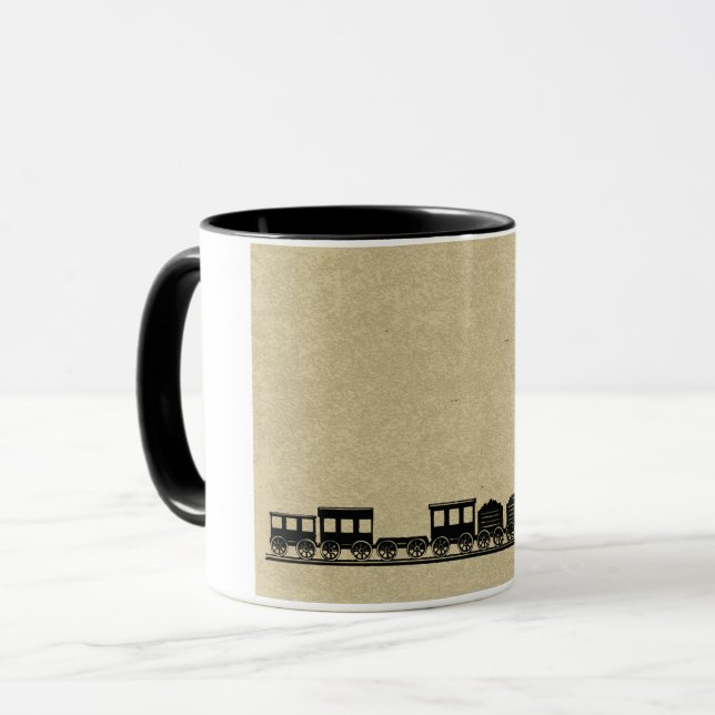 Vintage Zug-Tasse Tasse (Vorderseite Links)