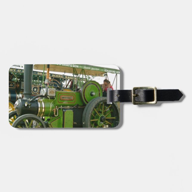 Vintage Zugmaschine Gepäckanhänger (Vorderseite horizontal)