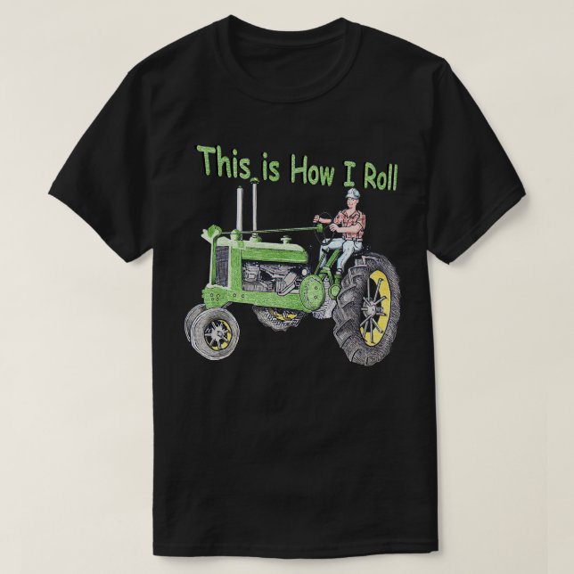Vintage Zugmaschine T-Shirt (Design vorne)