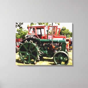 VINTAGE ZUGMASCHINEN LEINWANDDRUCK