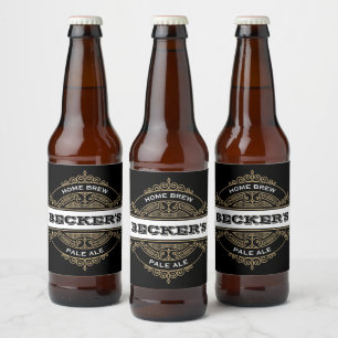 Vintage Zuhause-Brew Bierflaschenetikett