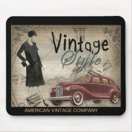 Vintage Zwanzigerjahre Dreißigerjahre Mousepad
