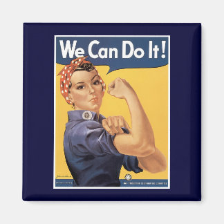 Vintage Zweiter Weltkrieg Wir schaffen es! Kühlsch Magnet