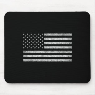 Vintageamerikanisches Flaggen-T-Shirt Frauen Männe Mousepad