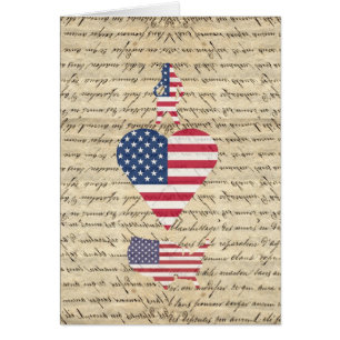 VintageI Herz Amerika