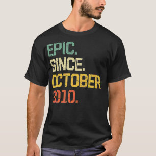 Vintagen 11 Jahre alte Funny Epic Seit Oktober 201 T-Shirt
