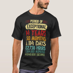 Vintagen 14 Jahre alt 14. Geburtstag 14 Jahre bei T-Shirt