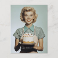 Vintagen 1950er Jahre Hausfrau Backen