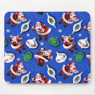 Vintagen 1950er Jahre Weihnachtswrapping Paper Mou Mousepad