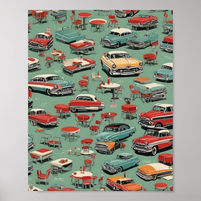 Vintagen 1950er poster (Vorne)