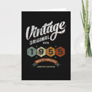 Vintagen 1955 Tag im Alter von 66 Jahren Karte