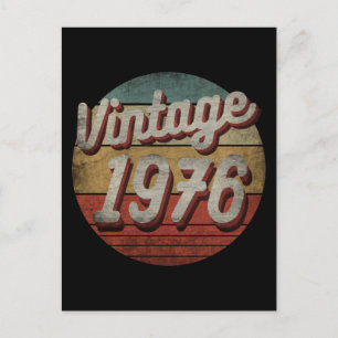 VINTAGEN 1976 MÄNNERFRAUEN GEBURTSTAG POSTKARTE