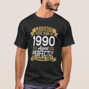 Vintagen 1990 Geburtstag Männer Frauen Legenden wa T-Shirt
