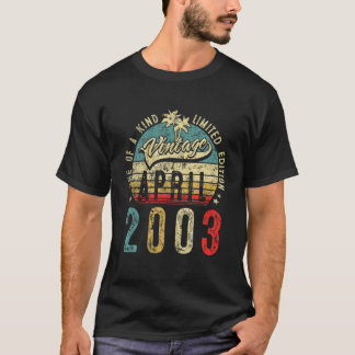 Vintagen 19 Jahre alt April 2003 Dekorationen 19th T-Shirt