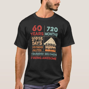 Vintagen 60. Geburtstag 60 Jahre alt Phantastisch  T-Shirt