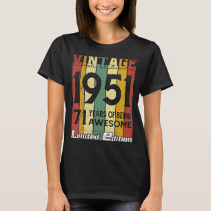 Vintagen 71. Geburtstagsfrauen Männer geben Phanta T-Shirt