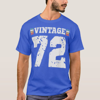 Vintagen 72 Jahre Altes Glück 72. Geburtstag Spaß T-Shirt