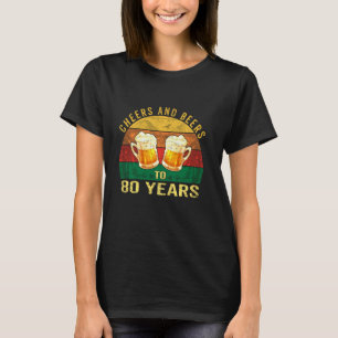 Vintagen 80. Geburtstagsjubeln und -biere bis 80 J T-Shirt