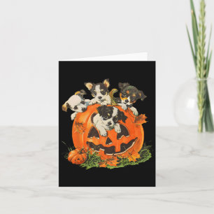 Vintagen 90er Jahre Hund Retro Pumpkin Puppies Hal Karte