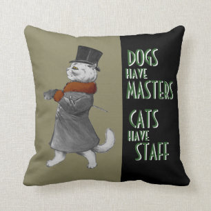 Vintagen Hunde haben Mastkatzen haben Personalange Kissen