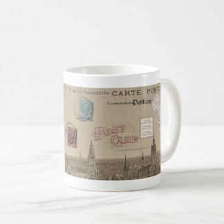 VINTAGEN POSTCARD/BRIEFMARKE-THEME 1900 KAFFEETASSE