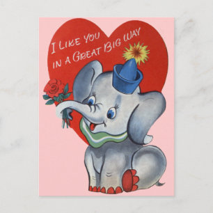 Vintagen Valentines für Kinder Feiertagspostkarte