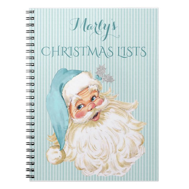 Vintagen Viktorianischen Weihnachtsmann für Gesche Notizblock (Vorderseite)