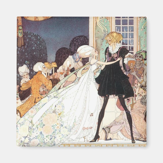 Vintagen Zwölf Tanzprinzessinnen von Kay Nielsen Magnet (Vorne)