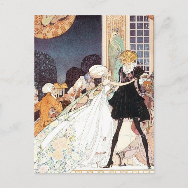 Vintagen Zwölf Tanzprinzessinnen von Kay Nielsen Postkarte (Vorderseite)
